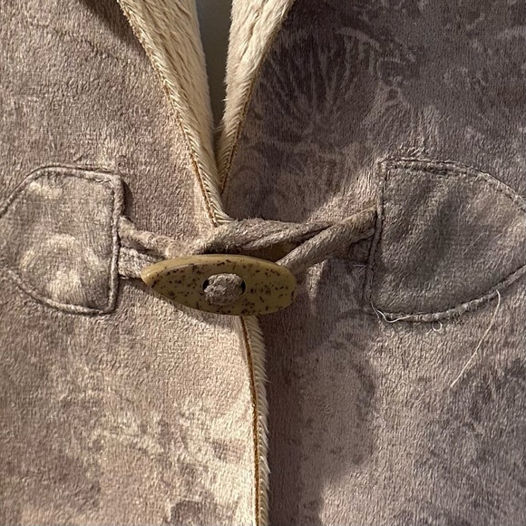 Coldwater Creek Toggle Button with Knitted Sleeves Blazer Jacket Shacket Coat - Picture 5 of 12